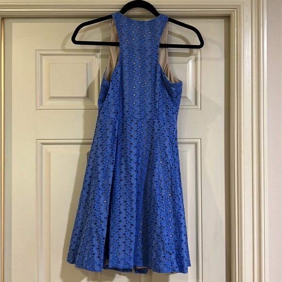Venus Sleeveless Blue Eyelet Dress - Picture 9 of 9